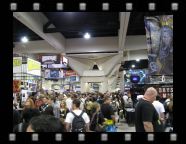 The show floor on Sunday afternoon. It was like this the entirety of the show. This is from the Image area looking down towards the comics section of the show floor.