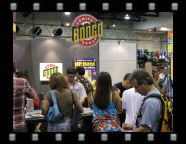 The Bongo Comics booth again...and again I get the back of Bill's head. It seems to be a horrible trend for me this year...